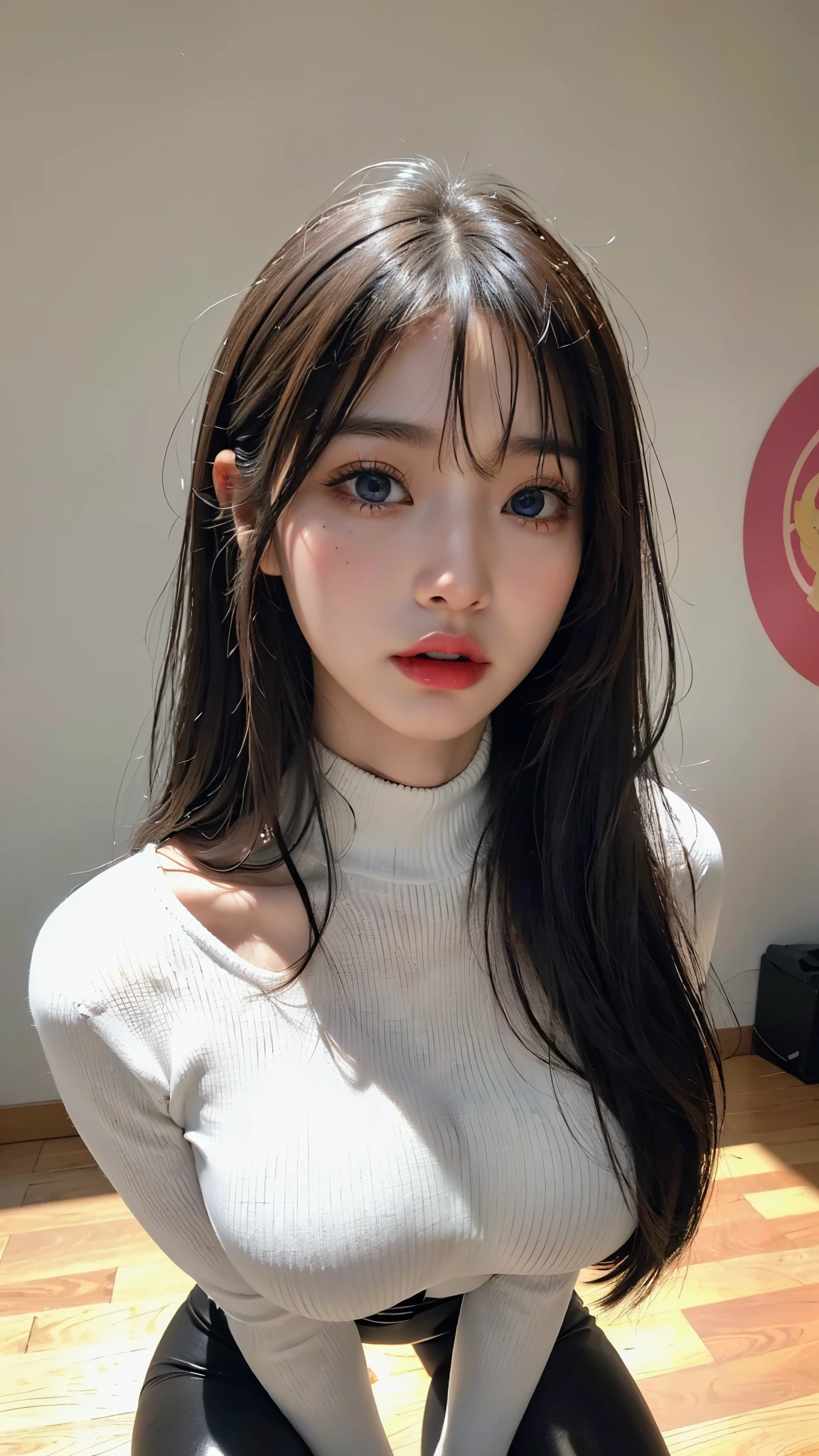 Realistic depiction、Beautiful image quality、mouth、Baby Face、look up、大きく開いたmouth、tongue、長いtongue、tongueをmouthから出す、ヌルヌルのtongue、Plenty of saliva、綺麗なtongue、Look forward(8K, RAW Photos, Highest quality, masterpiece, Realistic, Realistic), (1 female), (Ultimate beauty), 18-year-old high school girl, 非常にDetailed face, Uniform detail, Symmetrical face,Lip details, Big Breasts, Naked girlfriend,Show me your crotch、Detailed genitals、I can see your chest、Detailed chest、Realistic Face、Detailed face、Topless,Spread legs、Spread crotch，Armpit hair,Wet nudes，Somewhere in the room、Beautiful forehead、Five-toed feet,Sole，White skin、Saggy breasts、Big Breasts、Large areola、Disheveled Hair、Thighs、A ring of light in your eyes、M-shaped legs、Bend your knees、Five fingers、Beautiful hands、Lying on your back、Lying down