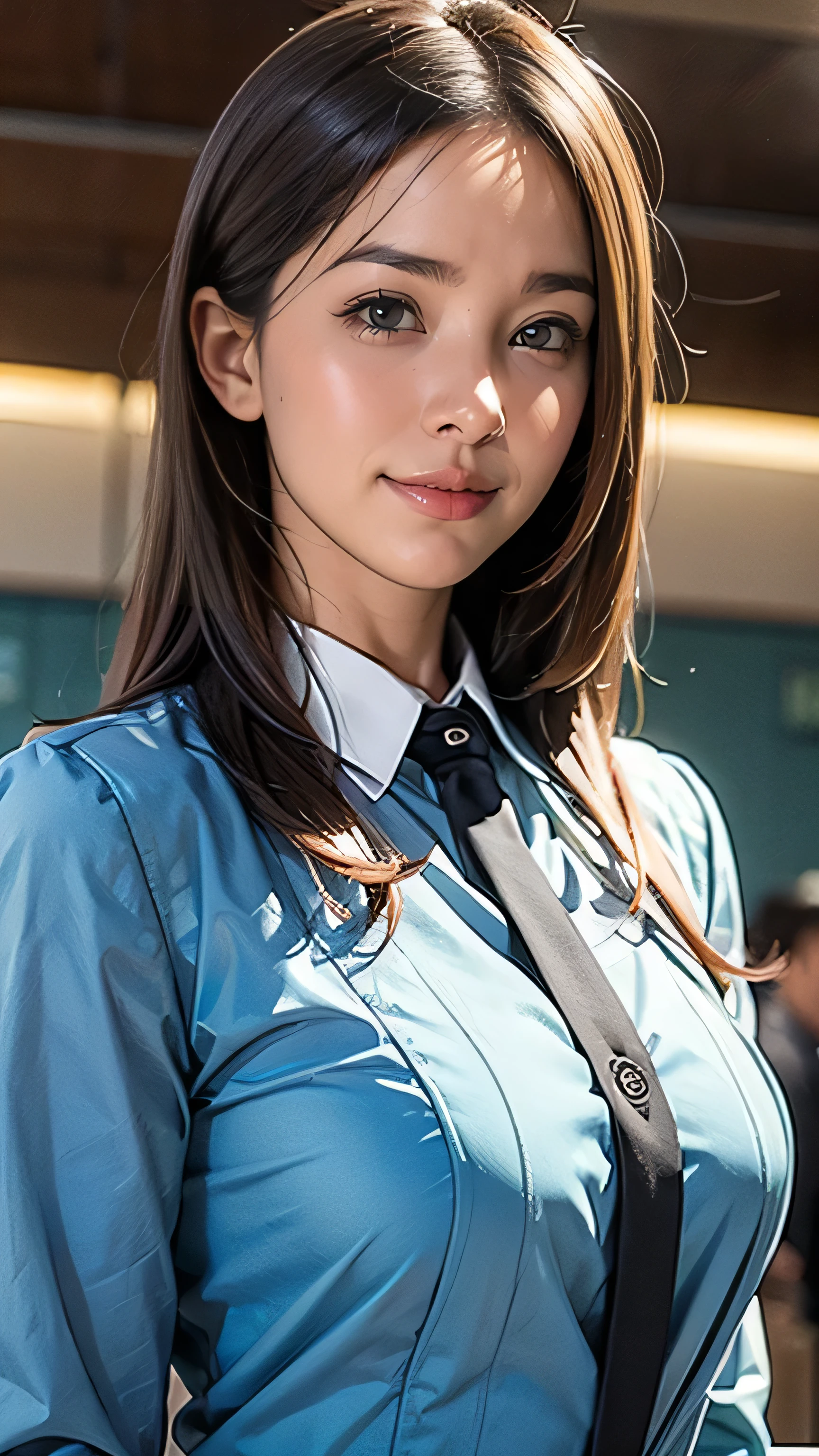 (One Woman),(Japanese),(Long Hair),(4),(whole body:1.5),(front:1.5),(Tight-fitting flight attendant uniforms:1.5),(smile:1.5),(Beautiful Eyes:1.3),(Very detailedな顔:1.5),((Very detailed drawing of a female hand:1.5)),((Beautiful Skin:1,5)),(Delicate skin depiction:1.5),(functional:1.2),(Big Breasts:1.2),BREAK((On the plane:1.1)),(((Blur the background:1.5))),(Written boundary depth:1.5),BREAK(((masterpiece:1.5),(Highest quality:1.5),(Very detailed:1.5),(High resolution:1.5),(Realistic:1.5),(Realistic:1.5))),8k,wallpaper