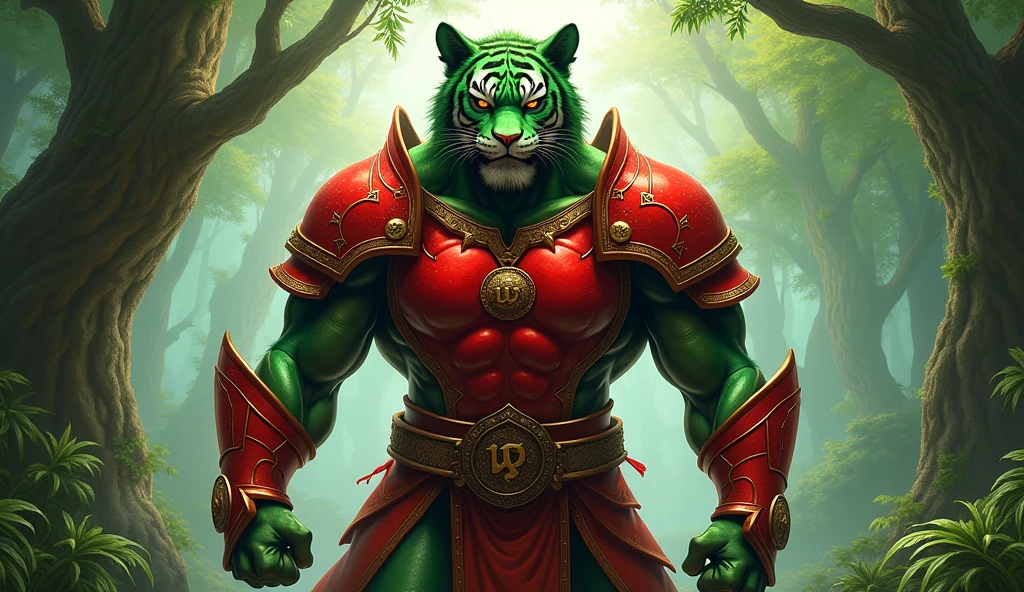 Funny Tiger Prince anime characters,In the Forest Palace,Big-eyed,Funny,friendly,Dressed in yellow,cute big breasts