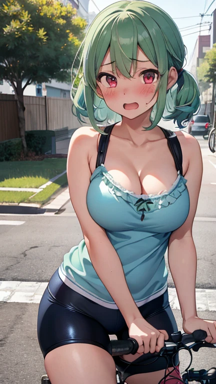 (masterpiece, highres, high resolution:1.2), anime 20 yo girl, portrait, shoulders up, illustration. drawn, blue hair woman, green eyes, blushing, solo, sad, sad face, freckles, big lips, huge breasts, perfect body, wearing a turtleneck sweater, anime girl, visible , visible nipples, shirt lift, blowjob
