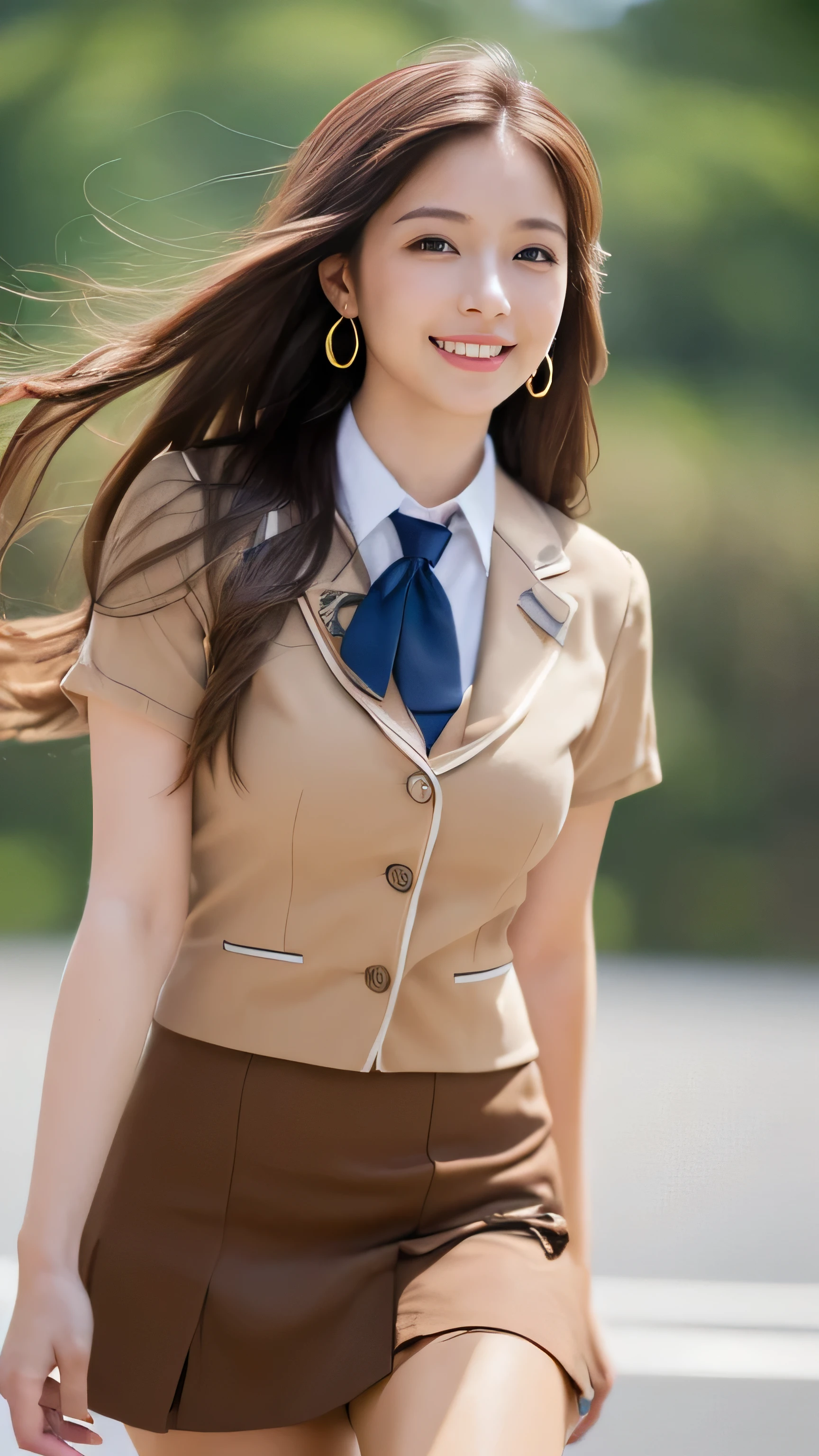 16K quality、Highest quality, It is high resolution., Real photo,、((Standing front view、Full body portrait))、(((Blondeの日本人女性の警察)))、(((She is pushing up the bottom of her tight skirt with both hands.、White pantiesを見せている:1.5)))、((Time is night))、((Tokyo roads、On a sidewalk with heavy traffic))、(((Navy Blue Uniform、Navy Tight Skirt、White collar、tie、Gold braids on uniforms、Long sleeve、White panties)))、((Pure white high-leg panties))、((Uniform cap))、(((Beautiful golden hair、Put out your ears、Updo Hair、Tie your hair back、Blonde:1.5)))、((Black high heels))、Shiny earrings、choker、((blue eyes))、((Embarrassed expression、blush))、Beautiful legs、(Big eyes、No makeup、Very beautiful and subtle makeup, Light makeup,)、 Beautiful eyeshadow、Perfect body、Perfect hands、Perfect Fingers、Detailed and beautiful thin lips、A clear, beautiful face and well-proportioned eyes、Highly detailed eyes and face、Long eyelashes、double eyelid、A neat nose、Thin eyebrows、Border Light、Realistic Light、 Cute round face, Plump thighs、Accentuate your thighs、Hairstyle with bangs、Slender body、slim、Light-reflecting skin、Model body type、8Head to Body、Low - Angle、The light reflected in your eyes、Smaller face、Lip gloss、Looking away、Background blur、Movie lighting from the front、Light on face