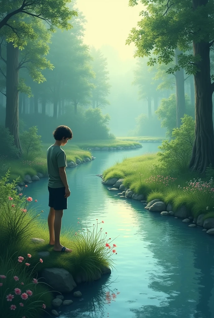 create a boy by painting&#39;art