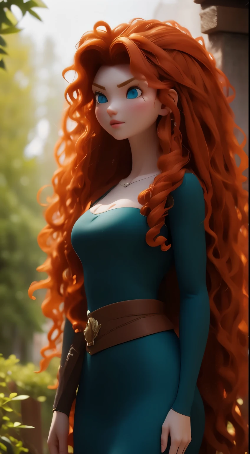 Merida is very hot. busty. cutout. production