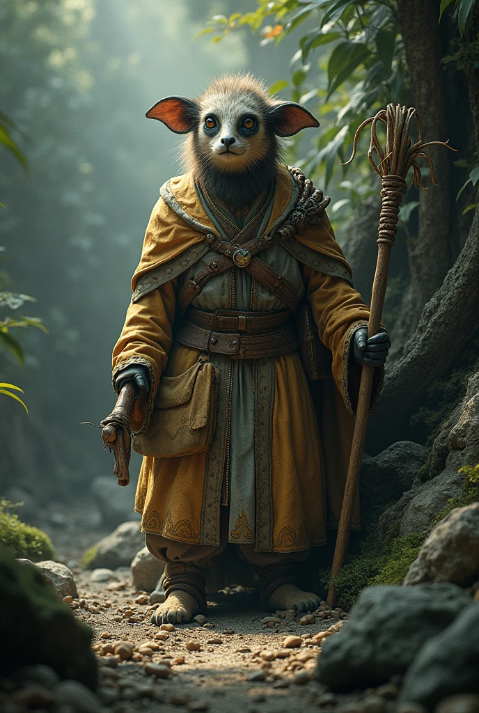 Sloth god, lazy, closeup, steampunk anthropomorphic , black plague mask, Artstation illustrators, intricate details, face, full body portrait, dim light, illustration, UHD, 4K hyper realistic, tension, cold, highly detailed, sharp focus, professional, 8k UHD, cinematic, dark, violent, outdoor, River, battle, chase, dramatic, vivid, nervous vibe, render, epic, twilight, HDR, album cover, blizzard, lightning, cataclysmic