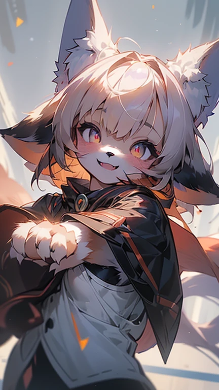 ((Best quality)), ((masterpiece)), (detailed), 1girl, li, solo, furry, fluffy, animal ears, vag