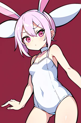 ピンクの髪とリボンが付いた短いボディスーツを着たアニメのCrossdresser, With index finger, sexy Modest pose gesture, Haruno sakura, , 魅惑的なアニメのCrossdresser, holding a Modest pose, Anime female full body art, Modest pose gesture, corner, Modest pose, Neutral Pose, Shu,Crossdresser