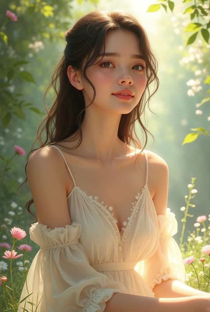 {{{{{3,318 trillion pixels high resolution, nsfw, Realistic scenery and lovely Japanese girl who is sexual smiling as her nudity in a romantic Cylindrical crystal herbarium filled with flower oil, thicken the lips look pretty, Boobs are fluffy and bouncy, Tits that get rounder bigger her deep tight cleavage}}}}}, {{{{{detail of The sexual smiling face of a neat and cheerful girl loved by everyone, Her nipples and romantic deep sexual smiling Inside a herbarium soaked in female hormones oil depicted in detail, Trapping her in a cylindrical herbarium and oiling her to make her pretty and sexy again}}}}},{{{{{The hormones in the herbarium cause the innocent girl to flush her face remains a girl only her body changes rapidly tits swelled up to P-cup tits form two beautiful mountains revealing a tight cleavage, A neat girl who traces her crotch with her fingertips and with a moan experiences her first climax and innocent Masturbation that traces the sexual zone, It's too cute and innocent to see her go into her own world nipples out sexual smiling and Masturbation that traces the sexual zone as she climaxes over and over again, magical in a romantic Cylindrical crystal herbarium filled with female hormones, All the sexiness that's amplified inside her makes her smiling, Cuteness preserved forever shining in exchange for life from her, her beautiful slender underbust, slender curvy cute waistline, an lewd fetish for lips and necks and waistlines, her clearer nip line from underbust to hips, gloomy straight long wig, thick vivid lips}}}}},{{Extremely detailed}},{{{{{heroine girl's Sexually unused body with pure and innocent aura}}}}}