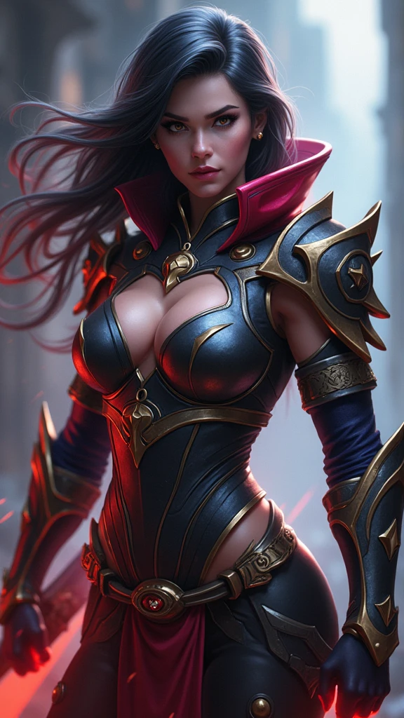 8k_wallpaper, extremely detailed eyes, extremely detailed body, (large masterpiece digital art), (detailed manga illustration), (detailed line art), ((perfect anatomy)), (intricate details:1.3), (ultra-detailed:1.3), (illustration:1.3), (sharp focus:1.3), (natural lighting:1.05), (vivid colors:1.3), (masterpiece), (best quality:1.4), (perfect anatomy:1.4), high quality, expressive eyes, full body, detailed face, beautiful face, perfect face, 1girl, dark skin, animal ears, black sclera, smile, colored sclera, breasts, solo, monster girl, black hair, (wolf ears), large breasts, curvy, wide hips, long hair, ((gold eyes)), claws, grin, fur, looking at viewer, collar, ((dynamic action pose)), tail, wolf tail, dragon horns, wings, sadistic smile, hair over eye, {regal outfit}, tiny top hat, (hellscape background), blue fire, curvy, china dress, dark skin,