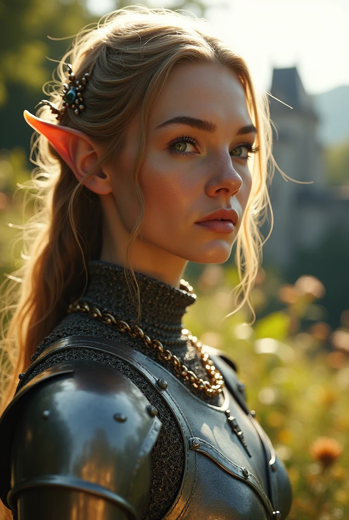 (Masterpiece, epic quality, 8K resolution, epic realism, epic detail), 1female, ((full-plated elven armor)) detailed face, (beautiful detailed eyes), delicate and beautiful hair, beautiful, amazing, upper body portrait:1.2, {{ultra-detailed}}, (hyperrealistic:1.2),(first_person_view), solo_focus, (intricate details:1.3), dinamic pose, dinamic angle, dramatic lighting, depth of field, (illustration:1.1)