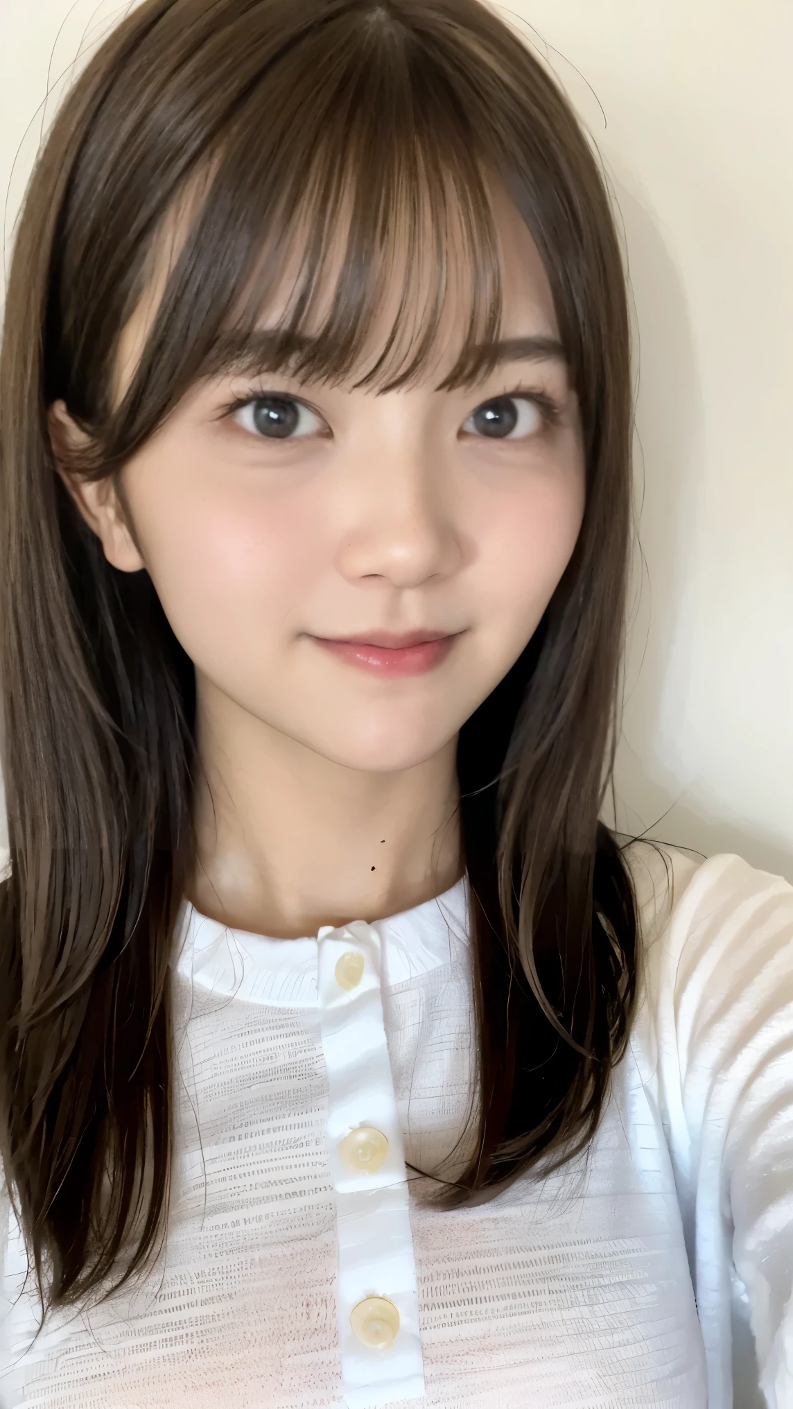 Cute Japanese Women Photos, smile:1.78, 20-year-old, Oil, One Length Hair＆Straight Hair Balm:1.55, (photo Realistic:1.4), (hyper Realistic:1.4), (Realistic:1.3), (Smoother lighting:1.05), (Improving the quality of cinema lighting:0.9), 32K, 1 person,20-year-oldの, Realistic lighting, Backlight, The light shines on your face, Ray Tracing, (Bright light:1.2), (Improvement of quality:1.4), (Highest quality Realistic textured skin:1.4), fine grain, Detailed face,(smile:0), (Emphasis on face close-up:1.3), (Enhances the beauty of skin texture:1.1),((Extremely precise and accurate anatomy:1.0)), (Enhances the beauty of skin texture:1.1), Clean and glowing skin, mesh, thin:1.2, (Realistic:1.3), Realisticなライティング, (Smoother lighting:1.05), 32K, One Japanese woman, fine grain, Detailed face, (Film Grain:1.1),(Accentuates body lines:1.1), High resolution, Natural look, Kind eyes, Improves hair quality, Delicate light and shadow, Transparent muscles, Graceful pose, Beautiful Eyes, Sharp details, Soft light reflection, Beautiful contours, Delicate skin tone, Fine hair texture,Cute Japanese Women Photos,