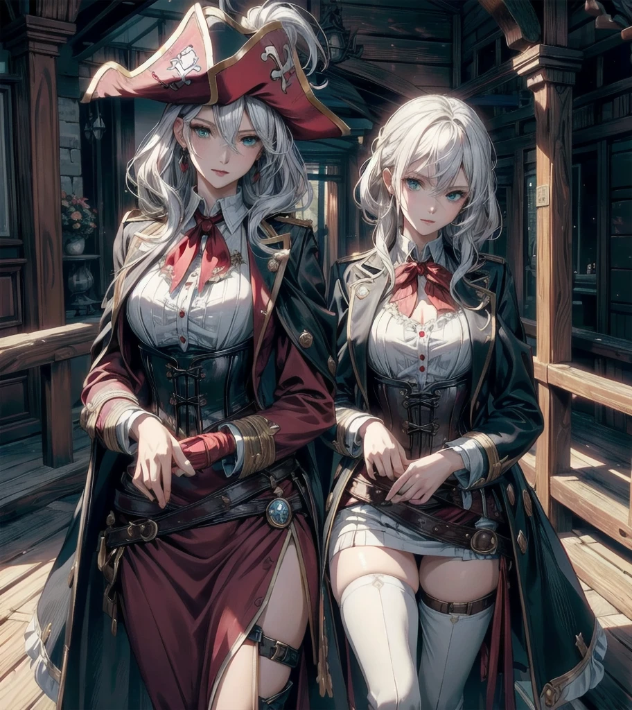 high resolution。High resolution、Low - Angle、masterpiece、Pirates of Lesbians