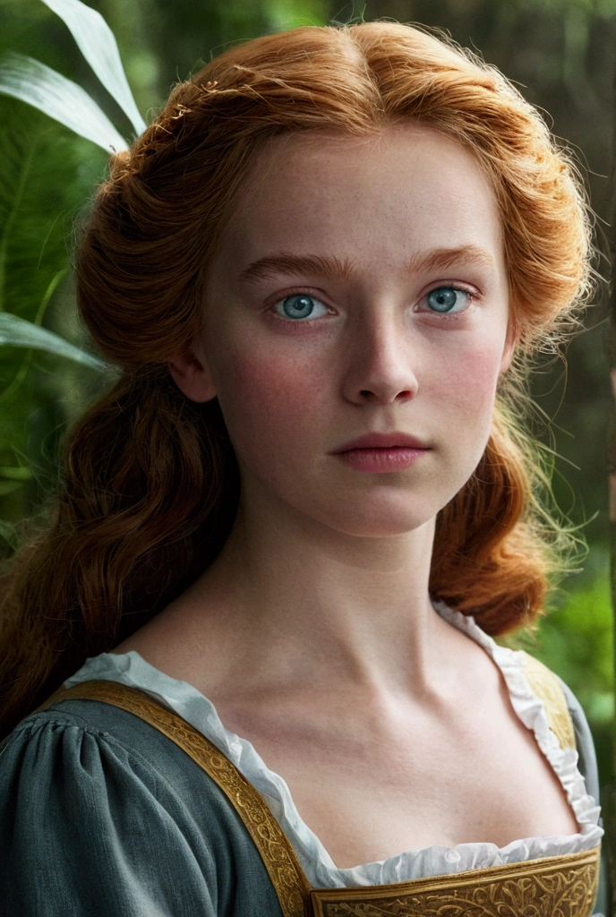 13 years, attractive teen, beautiful baby face , Dutch, ginger, Goosebumps, sitting in bed, evil princess, Leotard, Beautiful, YOUNG, beautiful, long red hair, Blue eyes, (textured skin, skin pores:1.1)