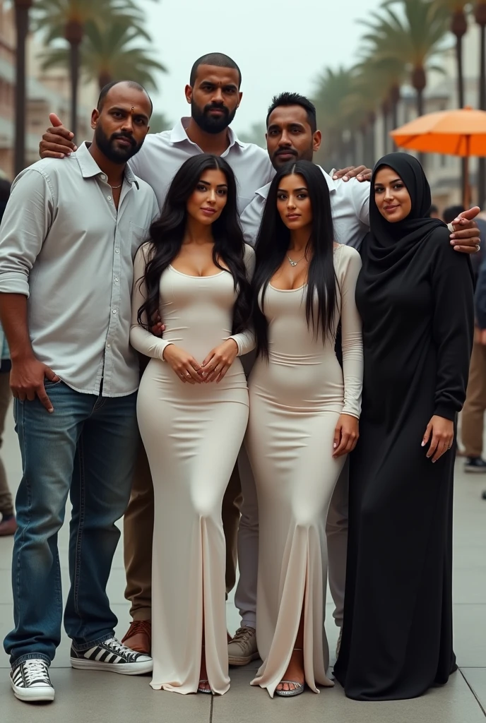 (masterpiece), best quality, expressive eyes, perfect face, Arabian, details, hasbend with wife cockold, orgy party, Hijab,men, big titts,, street, short dress, party dress,Modern clothing design, Western clothing designs, Arabian details,see through clothes
