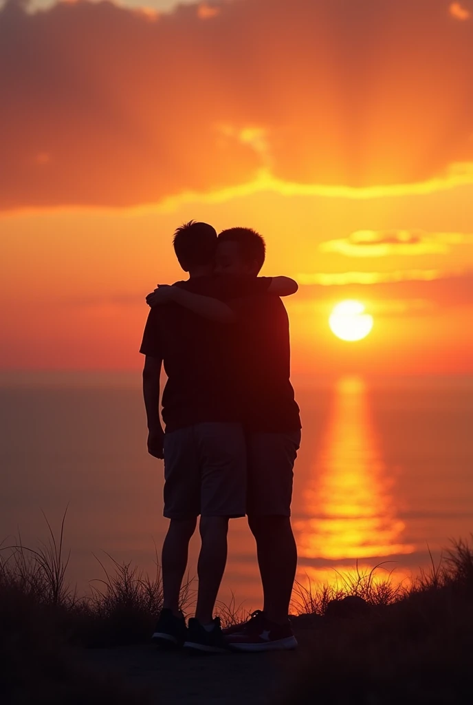 Young couple young couple making love on the edge of the beach in front of a campfire enjoying the moonlight dating beautiful and small breasts excellent quality plus another realistic full HD 10k natural lighting
