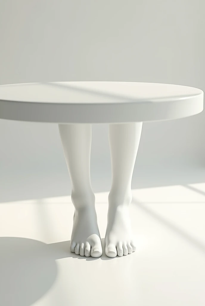 Table with legs of people