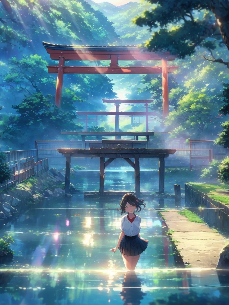 born, masterpiece, Ultra-fine photography,, 最high quality, Ultra-high resolution, ((Nature)), (((Great Falls))), (((Fantastic sky background))), (((Spectacular landscapes))), (((Magnificent sky background))), (((A magnificent torii gate:1))), ((Big waterfall)), ((fleshy body)), ((Glamorous body)), ((Lewd pose)), (((A beautiful woman bathing in water from a waterfall))), (((Drenched white blouse))), (((A soaked navy blue pleated skirt))), (((A thin red ribbon that is starting to unravel))), ((Bob Cut Hair)), ((A composition that makes you think about the future)),(((Photogenic beauty))), Realistic, ((Sparkling Splash)), (((Solemn atmosphere))), (Stunningly beautiful woman), ((Golden ratio of the face)), ((Beautiful light reflection)), ((Full body portrait)), ((Glamorous body)), (Perfect anatomy), (Perfect anatomical toes),Amazingly beautiful, Dynamic pose, Delicate face, bornきbornきとした目,Highly detailed background, Detailed face, Detailed busy background, nice, High definition skin, Realistic skin details,8k,Digital single-lens reflex camera, high quality,Photorealism,View from below, (最high quality, 8k, masterpiece: 1.3),Ultra-high resolution,Shot with Canon EOS R 6, Perfect anatomy, Perfect anatomical fingertips, Dark brown hair: 1.1, Ultra detailed face, Detailed lips, Fine grain, double eyelid, charm,masterpiece, 最high quality, Looking into the distance, Beautiful Face, Freeze, Stunned, Dynamic pose, Highly detailed background, Detailed face, Detailed busy background, nice, High definition skin, Realistic skin details,8k,Digital single-lens reflex camera, high quality,Photorealism,View from below,NSFW,(最high quality, 8k, masterpiece: 1.3),Ultra-high resolution,Shot with Canon EOS R 6, Dark brown hair: 1.1, Ultra detailed face, Detailed lips, Almond-shaped eyes, double eyelid,A beautiful Japanese wife, charm的,