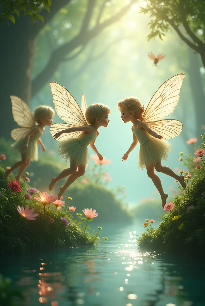 Fairies are often portrayed as small, delicate beings with ethereal beauty. They are typically depicted with wings, which allow them to fly.