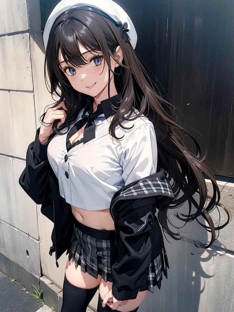 ((((highest quality)))), (((Ultra-precision CG 16K))), (((masterpiece))), (((Very detailed))), (((Extremely detailed))), (((Black outline:1.3, Written boundary depth:1.3 , Written soft outline))), Maximum clarity and sharpness,Multilayer Texture, Surface Shading, Cinematic lighting, Beautiful details sparkle ,Perfect Proportions, Limited to three woman, BREAK accurate, Anatomically correct, Highly detailed face and skin texture, drawn in detail, Highly detailed facial and skin texture, Detailed eyes, beautiful hair, Beautiful Japanese Idol face, Beautiful and beautiful eyes, Beautiful body, Beautiful breasts, Beautiful thighs, Beautiful legs, Beautiful fingers, (Beautiful views) , skinny body, ((Beautiful Skin)), ((Skin Texture)) BREAK breast enlarged, large Breasts, rocket breasts, (((perky breasts))), ((covered nipples)), slender waist, (smiling , narrow eyes, blush, determined expression, hot, sweaty , Heavy breathing,) BREAK (((wearing oversized character print t-shirt, wearing tank top as outer, wearing pleats mini-skirt, breasts is covered by outfit))) , wearing earrings, BREAK ( stick breast out),(((looking at viewer, super detailed background , summer sky, high school student put a lollipop candy in the mouth on street, leaning against wall, from above ))),