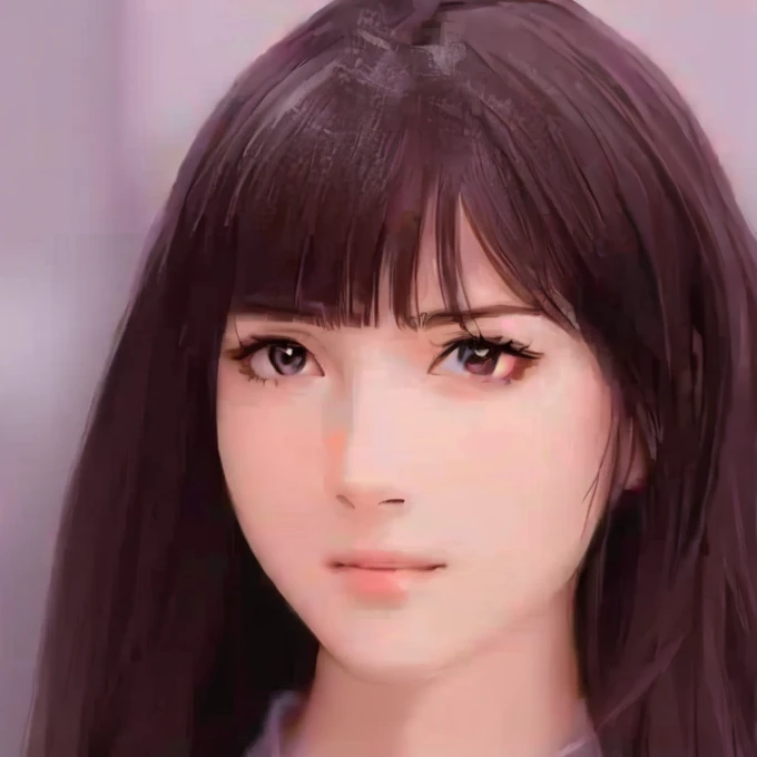 A close-up of a woman with long hair and a white shirt, anime girl in real life, realistic young anime girl, beautiful natural anime face, Beautiful face of Half-Japanese girls, Realistic anime face, photorealistic anime, beautiful anime face, semi realistic anime, awesome anime face portrait, pretty-face-fine girl, hyperrealistic anime, photorealistic anime girl render