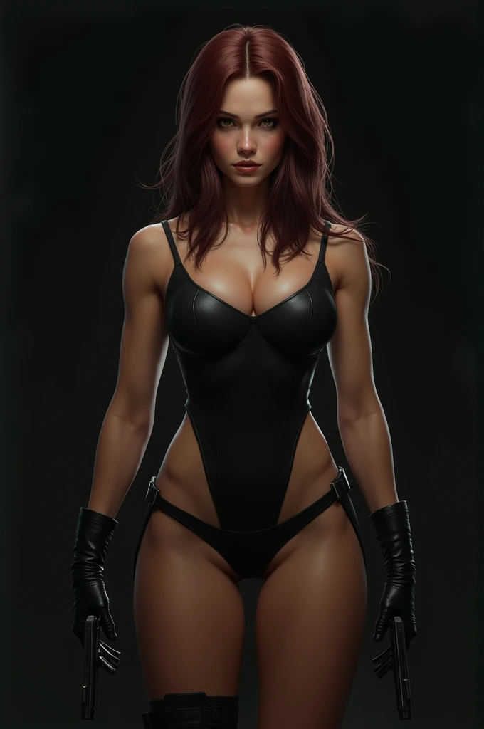 Natasha Romanoff on a mission，Wear a bath towel，Showing off her hot body