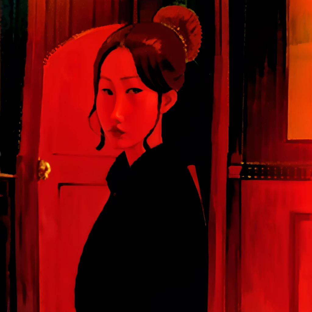 Woman in the red room、Can be viewed