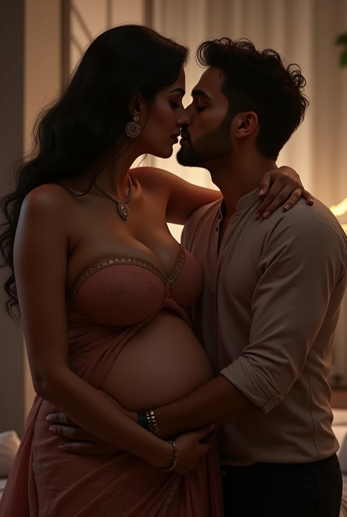 A guy sucking a boob of an Indian aunty
