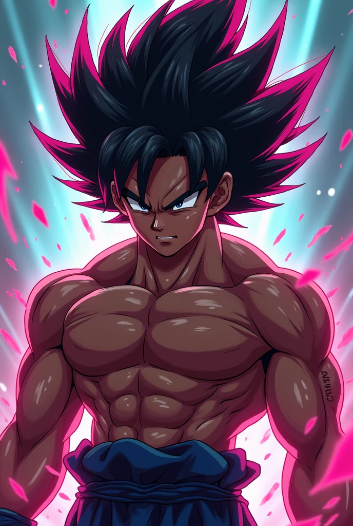 Goku naked showing his penis