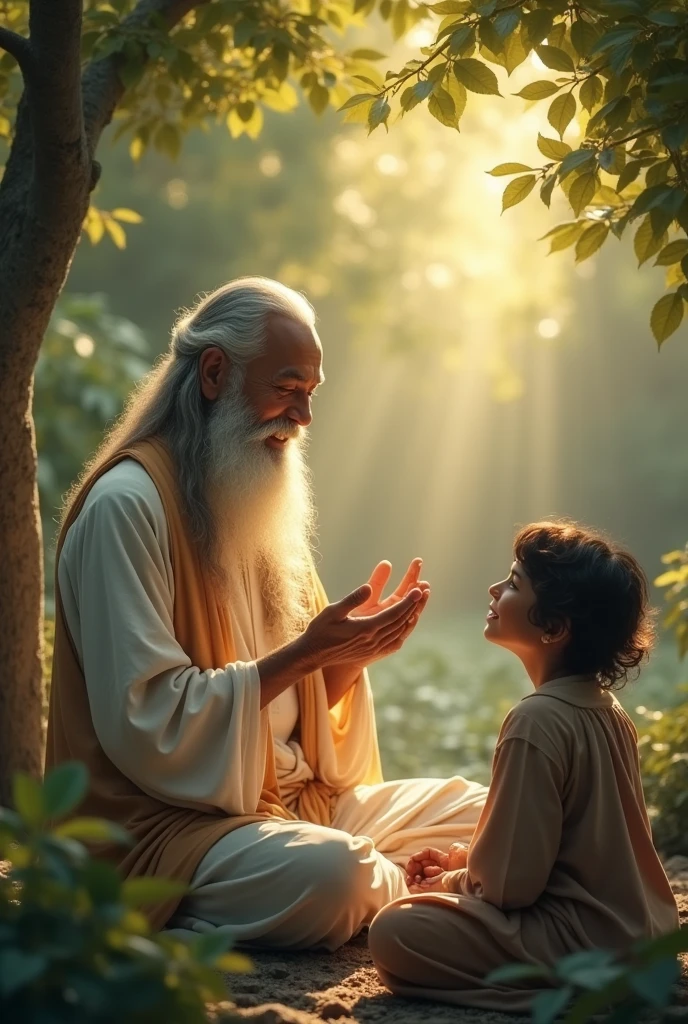 As soon as the sadhu picked up the child in his lap, he saw that there was a mark on the child's arm in 16:9