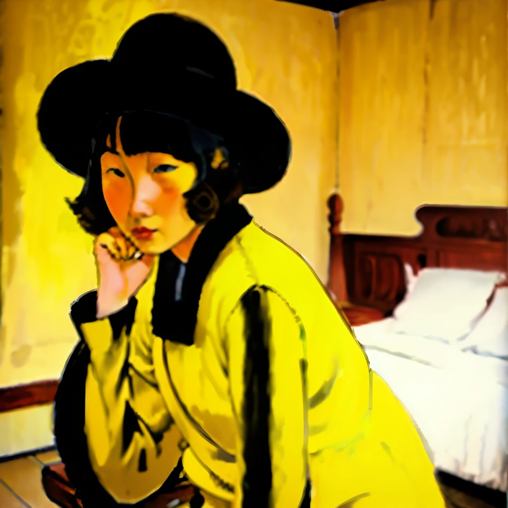 Woman in the yellow room、Can be viewed