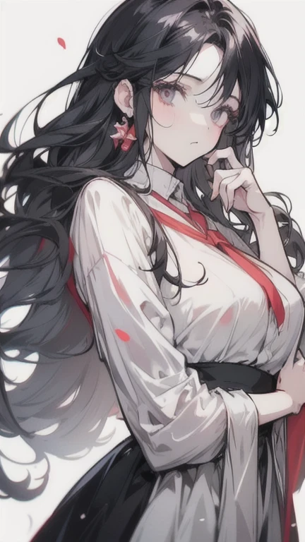 Close-up of a woman with long hair and dress, Artgerm 和 Atey Ghailan, Beautiful digital artwork, Cute digital painting, Lovely and detailed digital art, Beautiful character painting, Beautiful digital illustrations, Style Art, Artjem and Louis van Baarle, Ross Chen (ross tran) style of, 受到 ross tran 的启发, Stylized anime