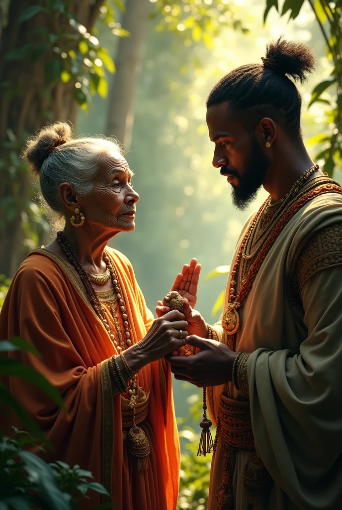 mother comes to know that he is a sadhu saint 