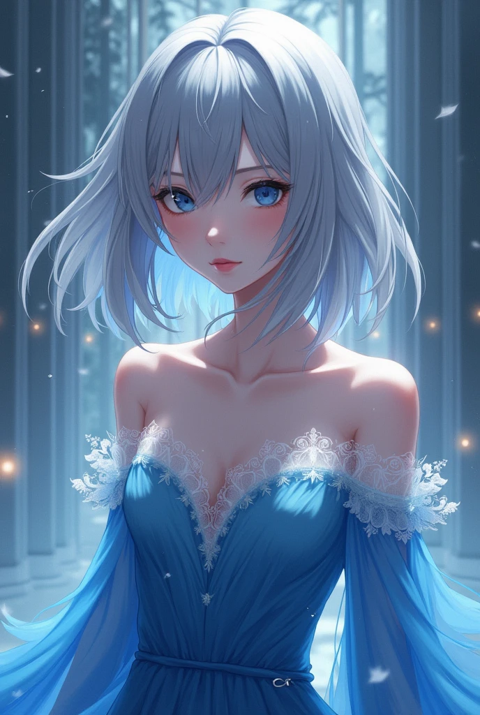 (8K, Raw photo, Highest Quality) (((FULL BODYSHOT:1.3))), (((Blue eyes:1.5))), 18 years old, white pale skin, Silver messy hair, Silver medium hair, Silver hair, (((Jack frost:1.44))), Ice Magic, Frost magic, Magic Cold, low  angle shot, Realistic, (((fullnude:1.4))), , (((1 Perfect :1.3))), 1 Amazing , (((1 Nice :1.2))), 1 Beautiful , 1 Very Good , 1 male , ikun , Perfect , Male structure, Male genitalia,, Handsome man，frontage, Intricate details, Highly detailed eyes and eyelashes, manly, Snow, yuki, snow mountains, Snowy pine trees, (((Dynamic Pose:1.3))), ((Movement Pose:1.2))), Soft lighting, Cinematic lighting, Portrait, exposing the pectoral muscles, male model, (((Slim Fit Body:1.4))), Ripped, Defined body, Digital SLR, hyper quality, FUJI XT3, Crystal clear, 8K UHD, high detailing, Ultra photo realsisim, Haar, ((Realistic skin), ((pores)), ((High Detail Skin)), volumettic light, far, Complex 3D visualization, high detailing, 1 Handsome Young Man (NSFW) Looking at the viewer (pureerosface_v 1:0.6), pure, Real human skin , (Bare chest), Vivid details, hyper realisitic, Beautiful background, Octane Rendering, Best Quality, masutepiece, Extremely detailed, computer graphics, Unity, wall-paper (Realistic, Photorealistic: 1.37), Stunning, Fine details, masutepiece, Best Quality, Official art, the Extremely Detailed CG Unity 8K Wallpapers, (((Full body))), ((Correct body structure)), (((Correct dissection))), (((depth of fields:1.5))), (((Atmospheric perspective:1.4))) a bow tie , Naked、Singing on stage at a live house、Hot Bikini、huge tit