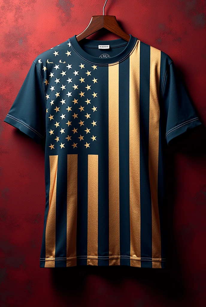 create a shirt design with the united states flag
