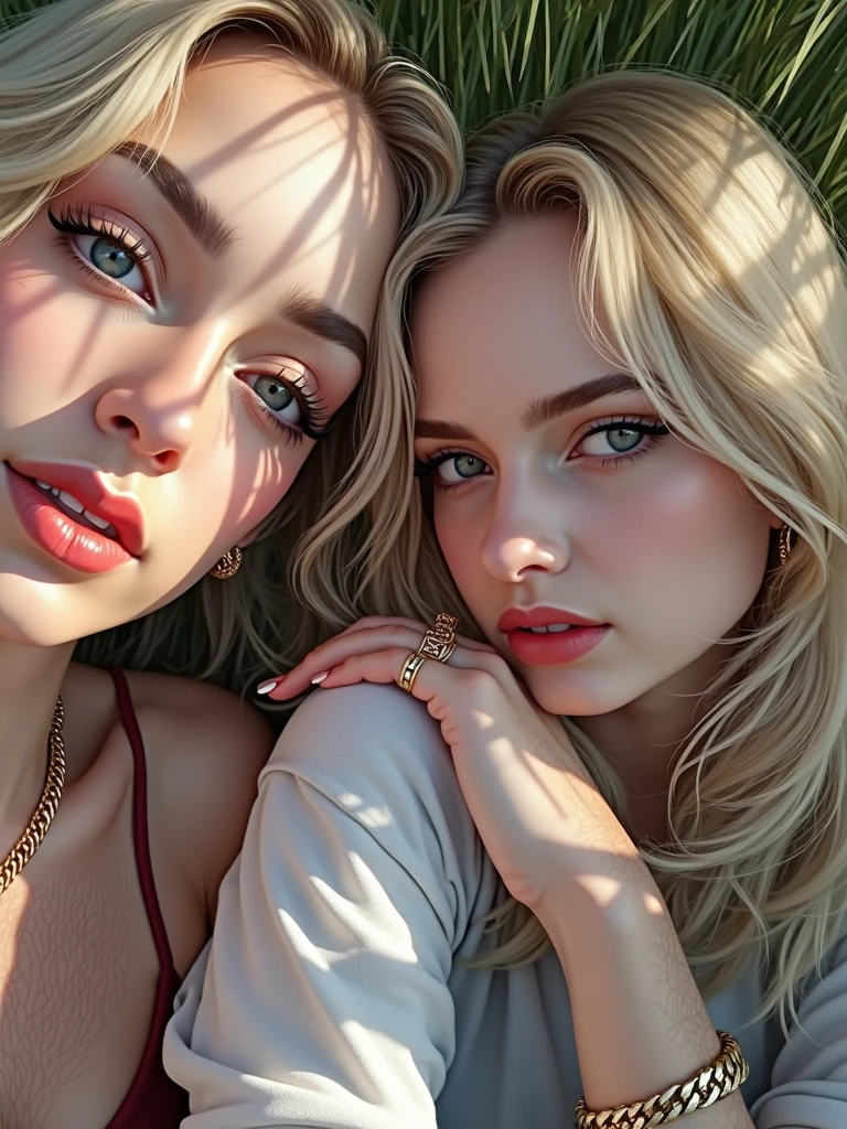 gorgeous Italian model, looks like Mikayla Demaiter, chubby body, (mature woman), ((full lips)), very big lips, full lips, ((extra big lips)), increased lips, ((brown beautifull eyes)), very confident face expression, long oval face, (((square cheekbones))), (sharp cheekbones, sharp cheek, square cheek,) slim face, ((strict face)), long blonde hair, straight fair hair, perfect hair, shiny face, pale face, wide hips, ((narrow waist)), big breasts, (((extra huge breasts))), (((big fit ass))), gorgeous light, ((lying on her stomach)), making selfie, selfie pov, selfie on bed, gorgeous selfie for instagram, shows her back, (((shows her gorgeous ass while lying on stomach))), with her hand on her chin, (((lying upside down)))
