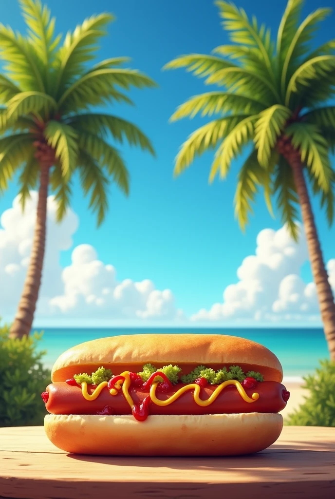 two woman in bikinies eating hot dogs at the beach,