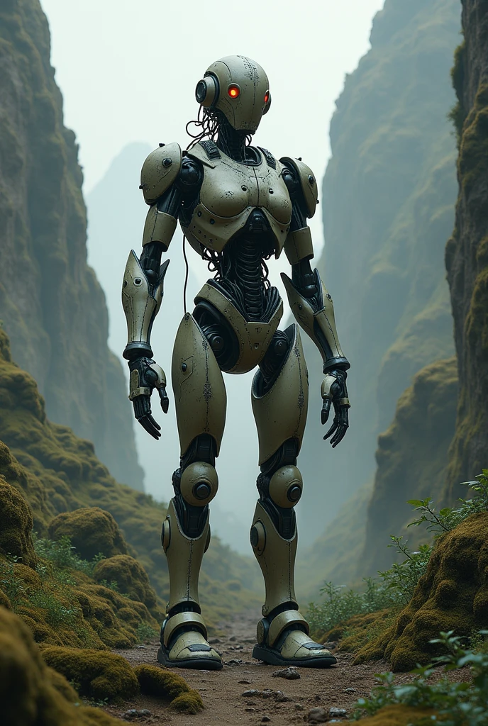 (furry), futa, futanari, extremely young, cub, cute expressive toony young furry face, athletic, pecs, abs, breasts, small waist, tall, white fox, cyberpunk, cybernetics, barcode tattoos, robot white fox, (broken neck:1.2, broken chest:1.2, broken belly:1.2, broken arms:1.2, broken legs:1.2), synthetic mechanical parts, synthetic mechanical component, long white hair, nude, talking, speaking, open mouth, black mouth, big blue eyes, hard nipples, erect big white penis with foreskin, erection, white foreskin, leaking precum, holster, gun, handgun, pistol, holding pistol, carrying pistol, fear, fear expression, afraid, afraid expression, angry, angry expression, in a jungle, jungle background, running, jogging, full body, full body portraits, full body shot
