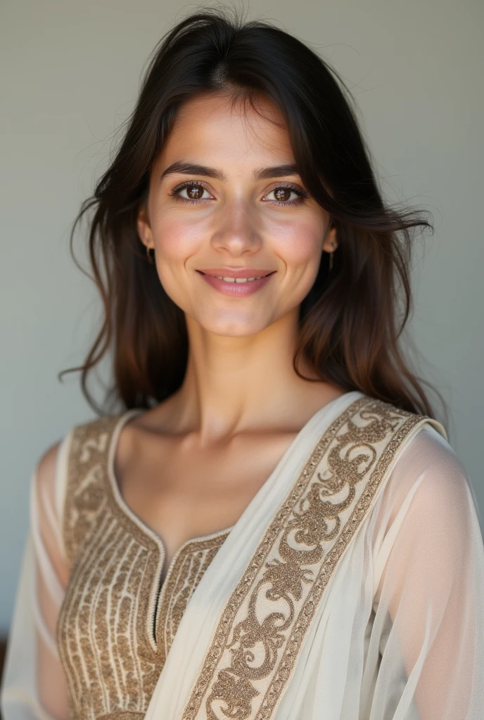 a smiling woman, beautiful detailed eyes, beautiful detailed lips, extremely detailed face, long eyelashes, elegant expression, friendly gesture, engaging in conversation, warm sunlight, natural outdoor setting, vibrant colors, photorealistic, highly detailed, intricate, realistic, masterpiece