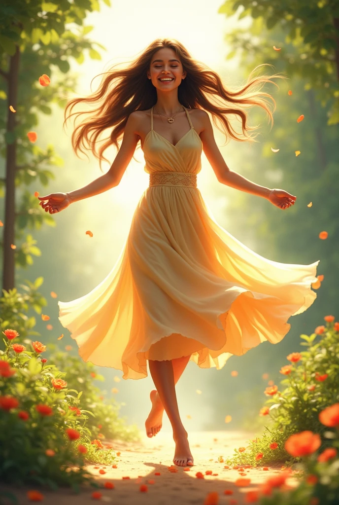 A woman dancing