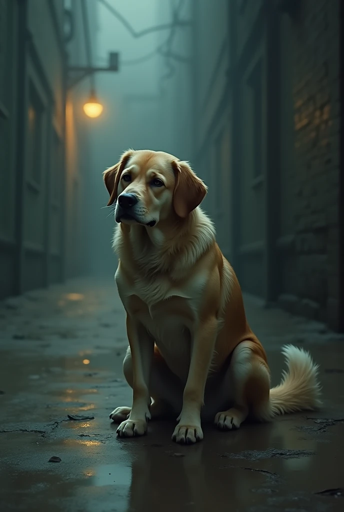 sad dog