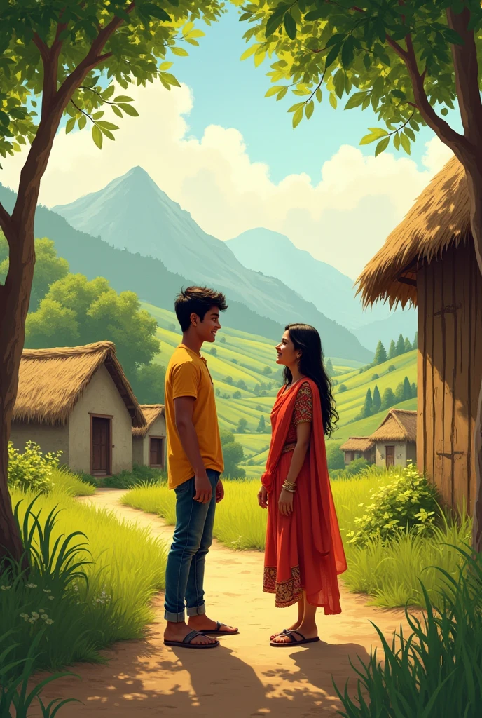 गांव के दो दोस्त, अमन और रिया, जो एक ही गांव में रहते थे, अपने गाँव की ...