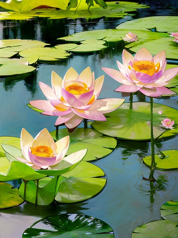 ((masterpiece)), (Photorealistic), (High resolution, Best Quality, Super detailed), (Highly detailed:1.2, unparalleled beauty),
Lotus flower, ((lotus flower blooming on water:1.2)), Hindu taste Lotus religious painting, ((lotus flowers blooming in paradise, in paradise)), Beautiful sacred lotus flower