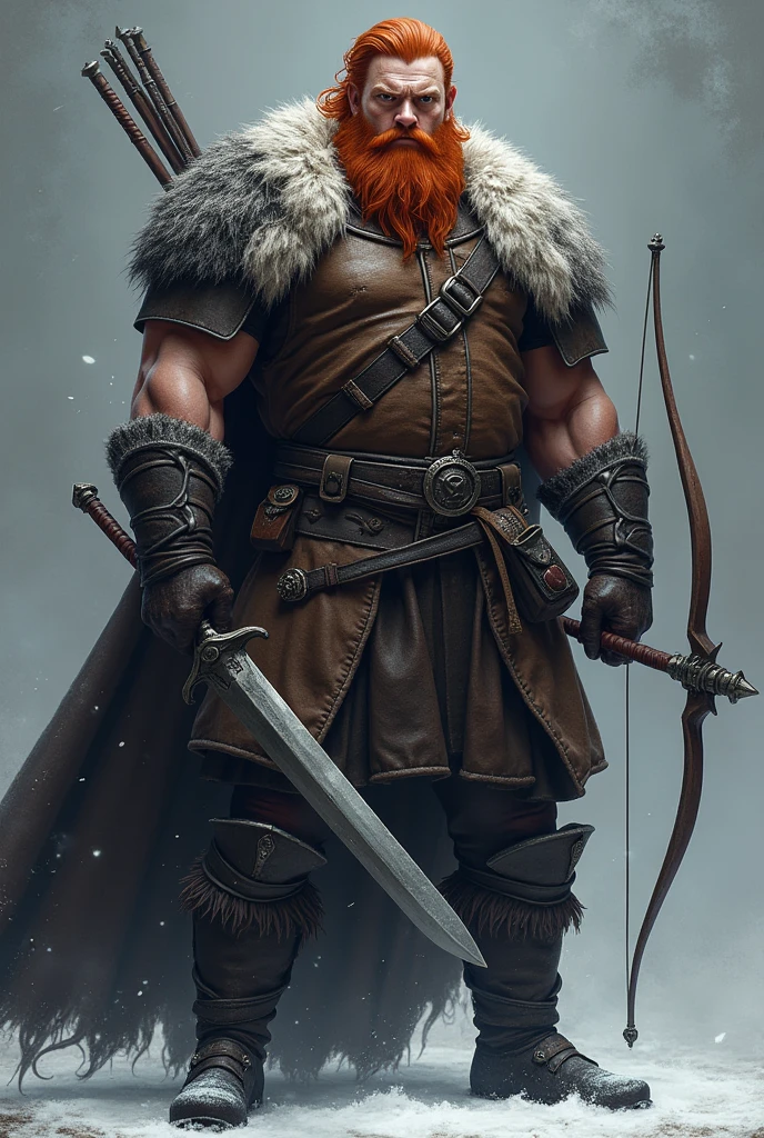 (сyberpunk style), Kristofer Hivju as Tormund Giantsbane, fur сyberpunk suit, big сyberpunk ax, leather сyberpunk boots, standing, in the сyberpunk forest, (1man), (solo), (full body view), beautiful detailed glow, detailed, cinematic light, intricate detail, realistic, highres, detailed facial features, high detail, sharp focus, smooth, aesthetic, extremely detailed, stamp, octane render
