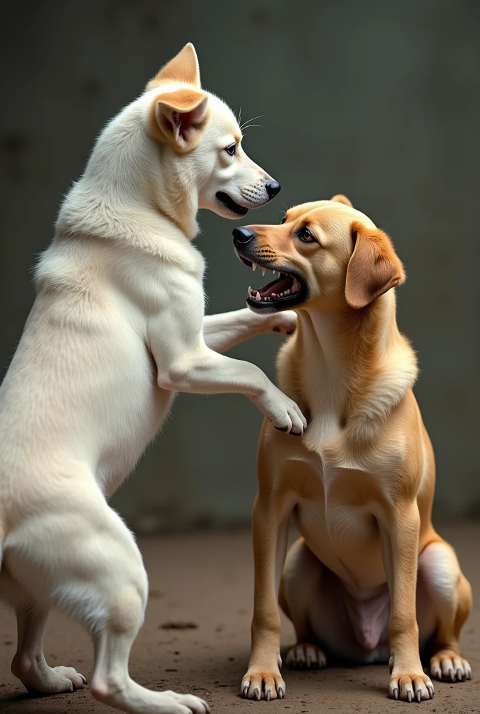 cat and dog playing together