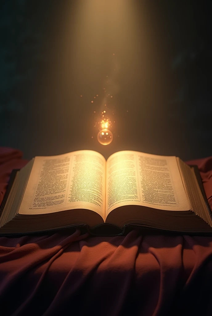 holy bible with light