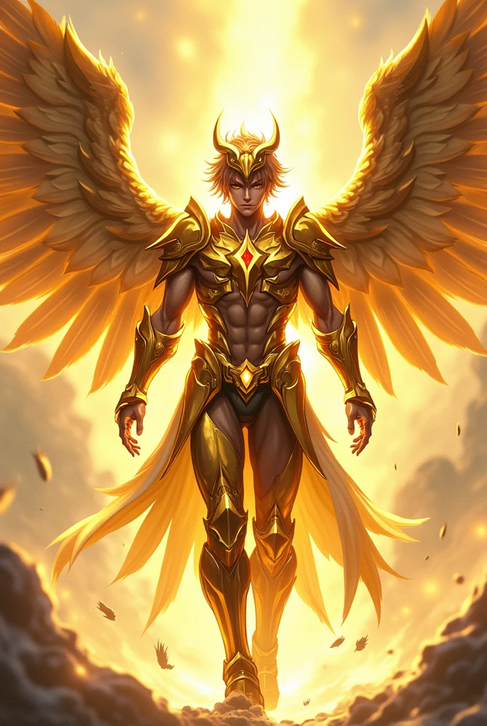 god legendary titan monster cartoon good paladin angel holy fire evolution