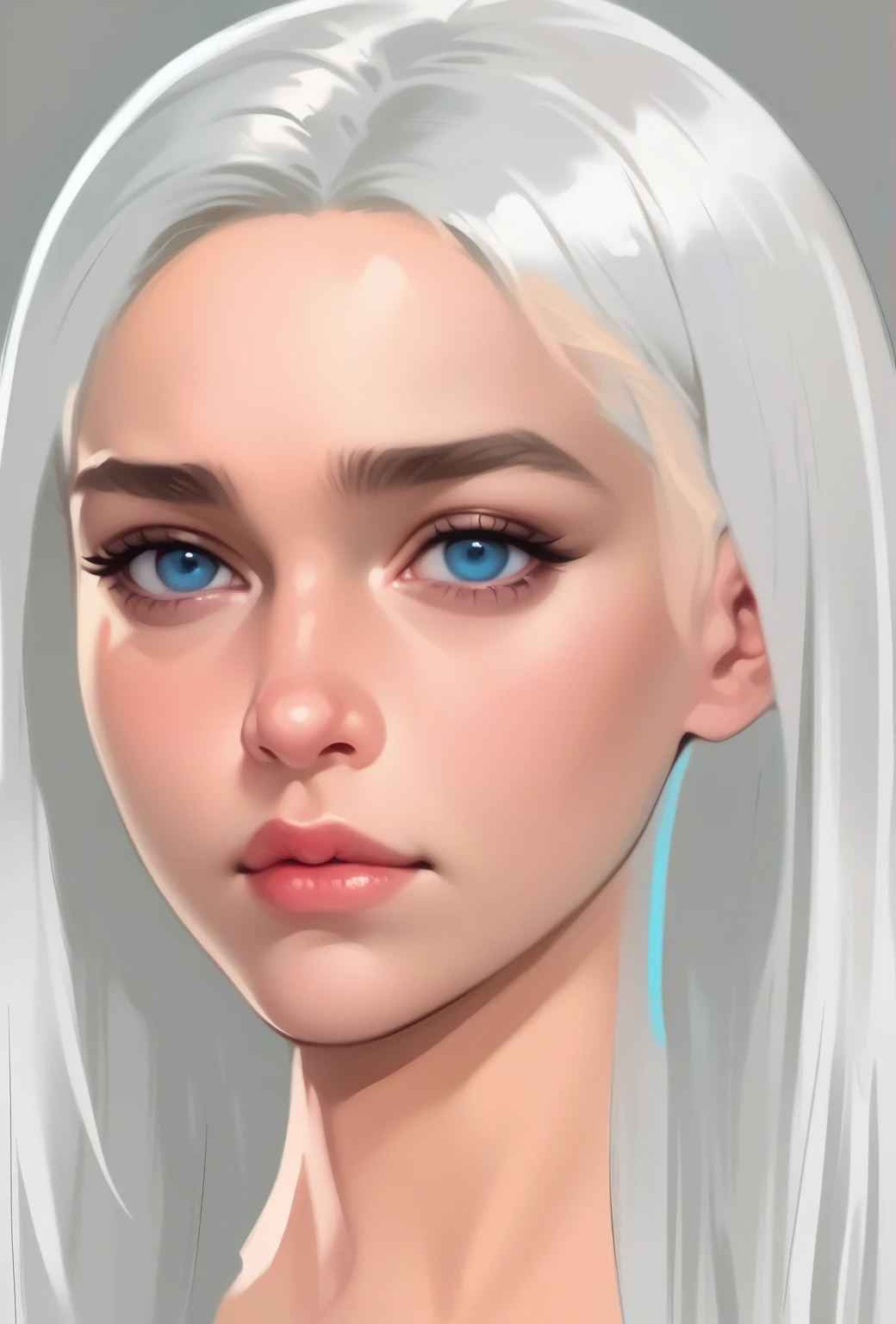 masterpiece, beautiful illustration, Daenerys Targaryen, girl, character, portrait, blue eyes