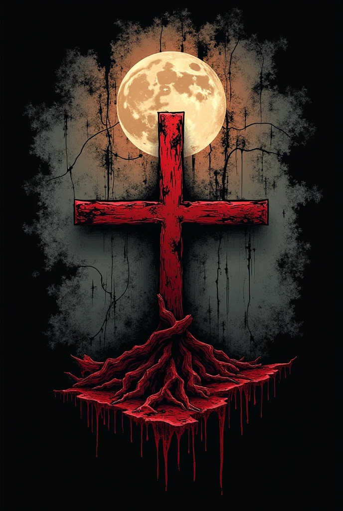 Art group shirt with cross and logo "GASC" 