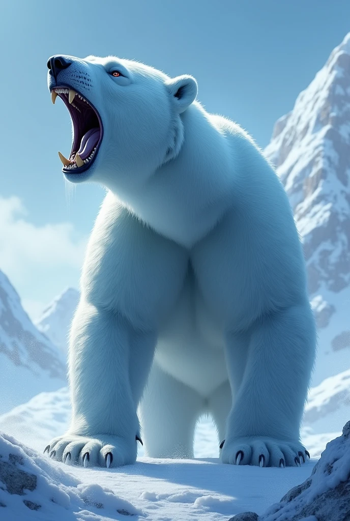 Size:
1024×1024
Prompt: A dramatic scene depicting a polar bear triumphing over a brown bear in a snowy landscape. The polar bear stands victorious with its paw raised, while the brown bear appears defeated