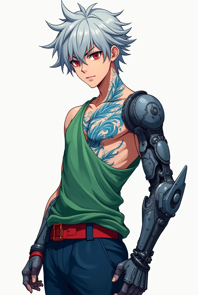 (score_9, score_8_up, score_7_up, score_6_up) BREAK human, humanoid, anime, anime style, line art, thick line, thick line art, outline, thick outline, robot, android, android skin, barcode tattoos on the body, (broken neck:1.4, damaged belly:1.2, damaged arms:1.2), damaged chest, solo, male, young, boy, shota, shotacon, nude, athletic, thin waist, short messy white hair, animal ear, white fox ear, white fox tail, cute young face, talking, black mouth, glowing blue robot eyes, hard nipples, massive erect black penis, erection, foreskin, dripping precum, component, chip, circuit board, mechanical parts, mechanical component, holster, gun, handgun, holding handgun, hand holding handgun, exploring, exploring the forest, in forest, forest background, angry expression, looking away, BREAK good quality, best quality, high quality, high definition, hd, 4k, 8k, masterpiece, good proportion, perfect proportion, good anatomy, perfect anatomy