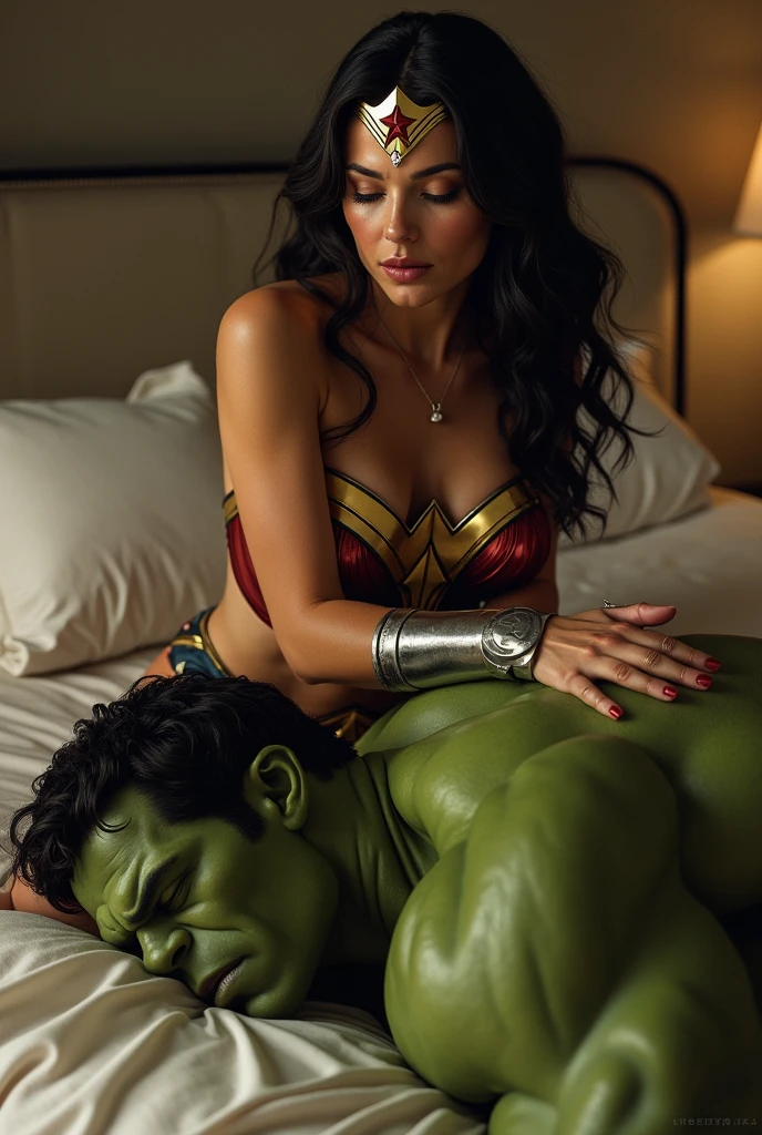 Wonder Woman is having sex with hulk in bed ,fully naked, penis is asshole,sex,hig , penis is asshole, fully naked
Masterpiece, realistic, cinematic